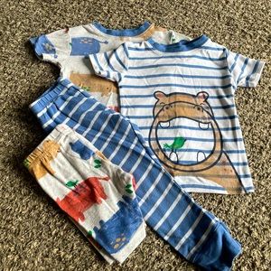 4-piece Hippo Pajamas